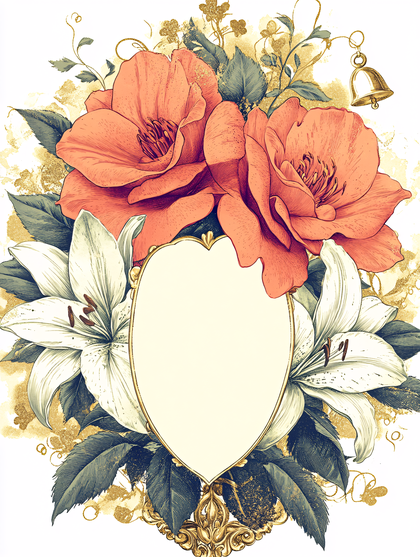 Floral Heart Frame