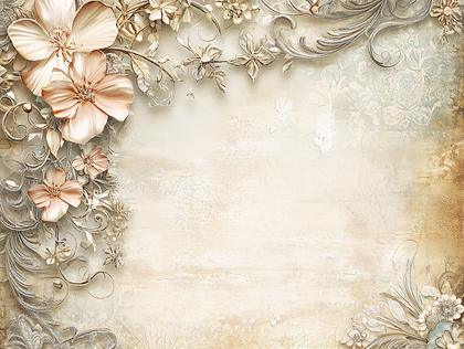 Floral Illustration with Background