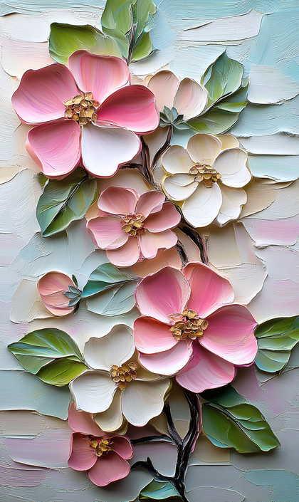 Floral Impasto Painting