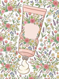 floral cream tube