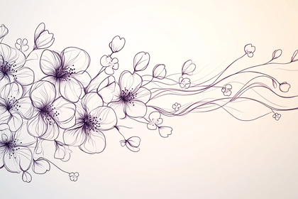 Floral Line Art Design