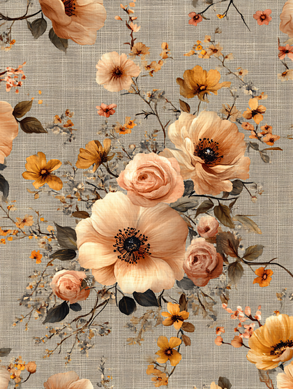 Floral Linen Texture