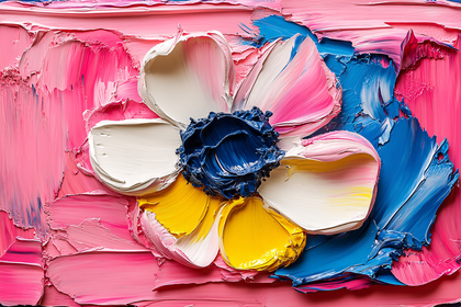 Floral Oil Paint Texture