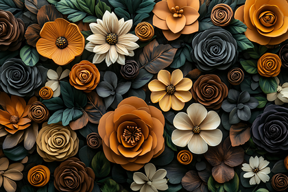 Floral Paper Craft Arrangement