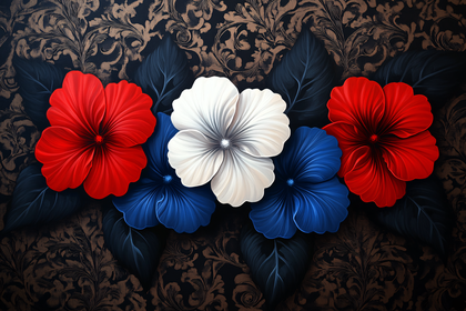 Floral Patriotic Composition