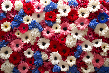 Floral Patriotic Display