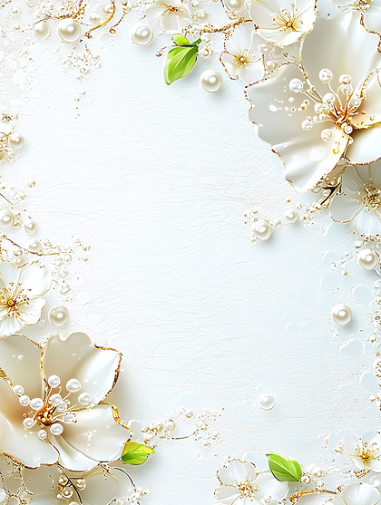 Floral Pearl Ornament