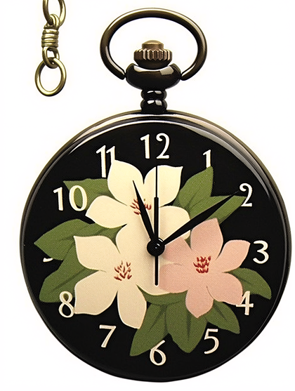 Floral Pocket Watch