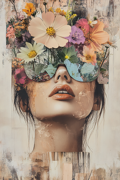 Floral Portrait Woman