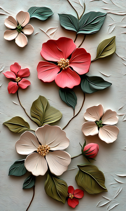 Floral Relief Art