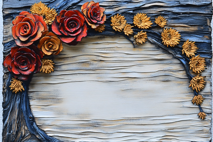 Floral Relief Art