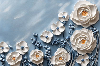 Floral Relief Painting