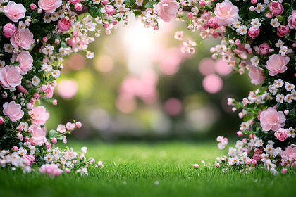 Floral Springtime Arch