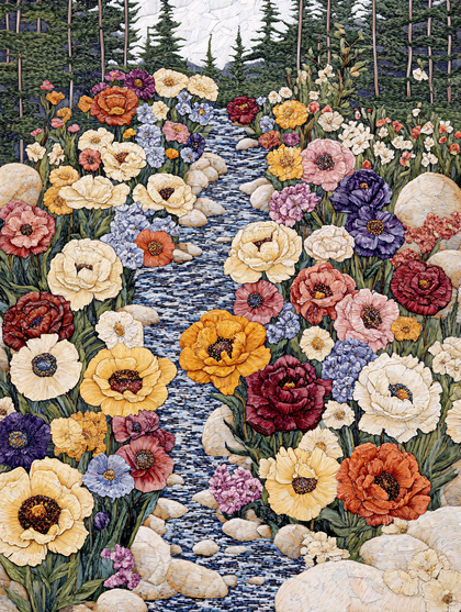 Floral Stream Garden