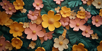 Floral Tropical Wall Decor