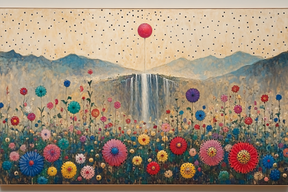 Floral Waterfall Dreamscape
