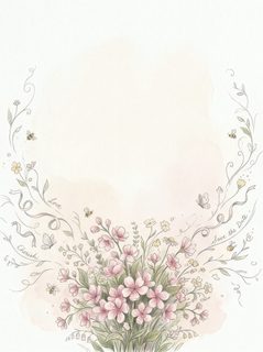 floral wedding invitation