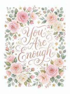floral inspirational quote