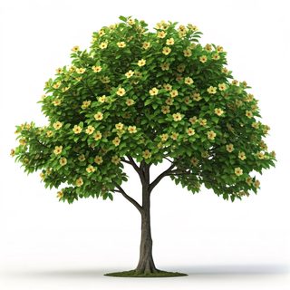 flowering hibiscus tree