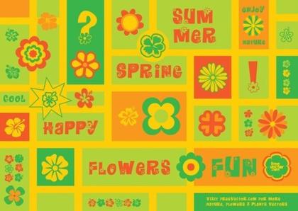 Flowers Clip Art Free Vector