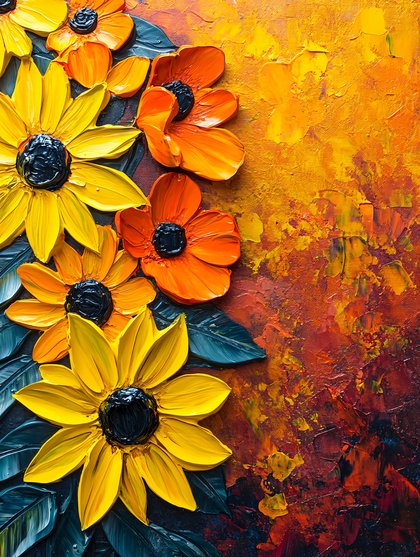 Flowers of Orange and Yellow