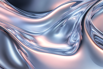 Flowing Chrome Waves