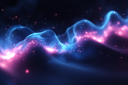 Flowing Neon Particles