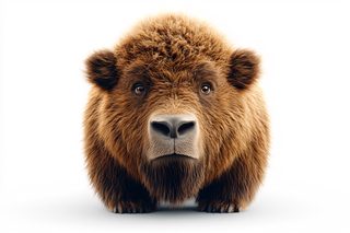 Fluffy Bear Portrait