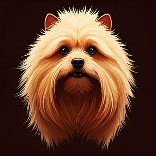 fluffy pomeranian portrait