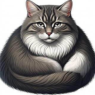 Fluffy Tabby Cat