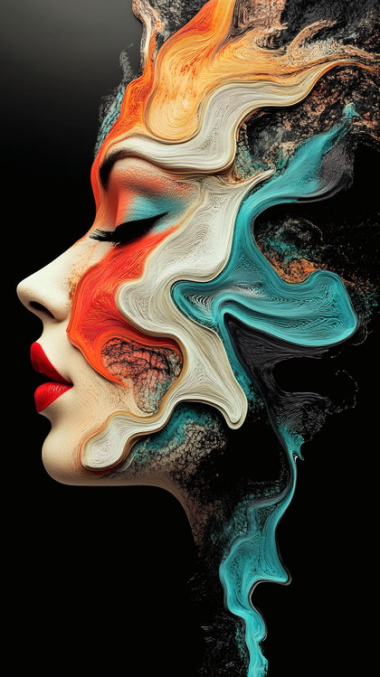 Fluid Face Portrait