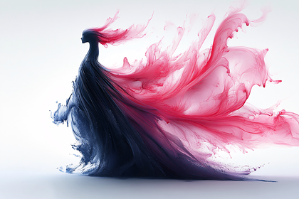 Fluid Silhouette of a Woman