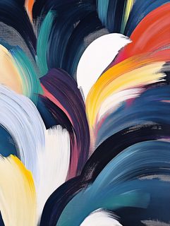 Fluid Strokes Abstract