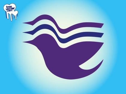 Flying Bird Logo Free Vector