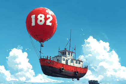 Flying Boat With Balloon