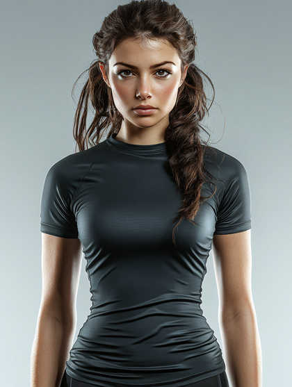 Focused Athletic Woman Portrait