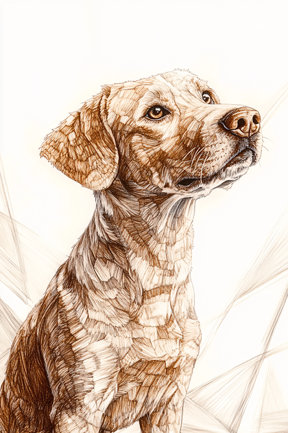 Focused Dog Portrait