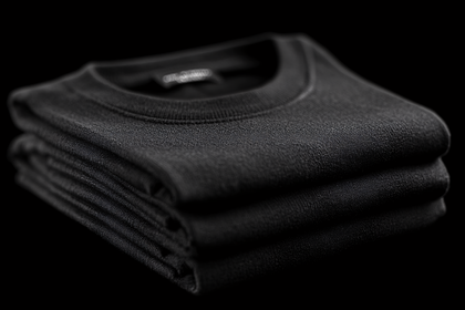 Folded Black T-Shirt