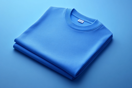 Folded Blue Sweatshirt