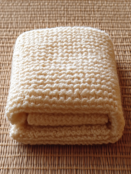 Folded Knitted Blanket