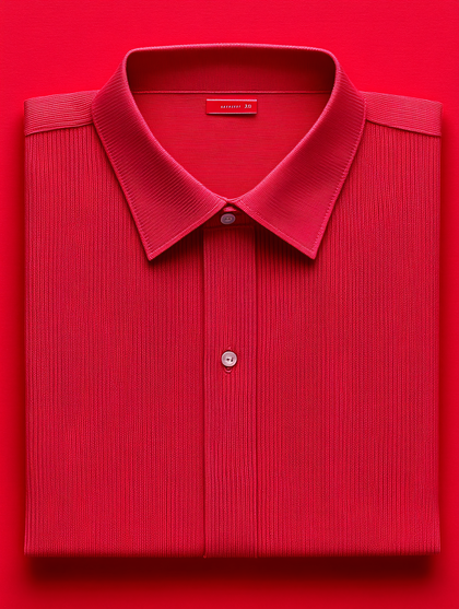 Folded Red Dress Shirt