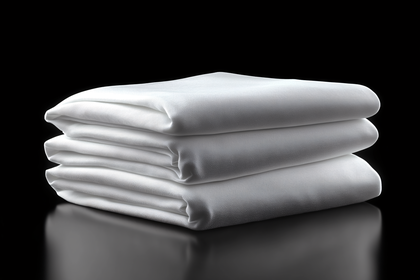 Folded White Cloth Stack