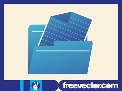 Folder and File Free Vector