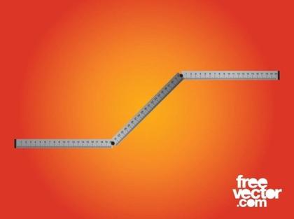 Folding Ruler Free Vector