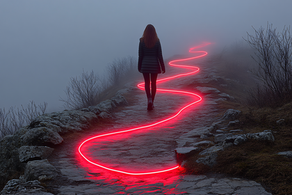 Following The Glowing Path