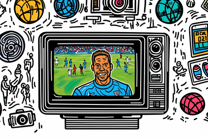 Football Fan on TV