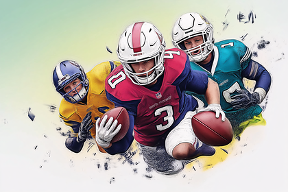 Football Players in Action