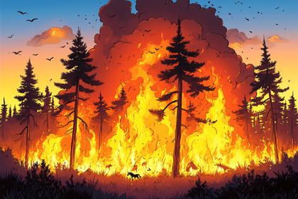 Forest Fire Devastation