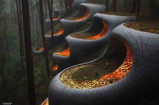 Forest Lava Steps
