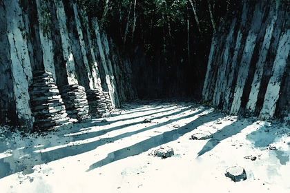 Forest Light and Shadow Path